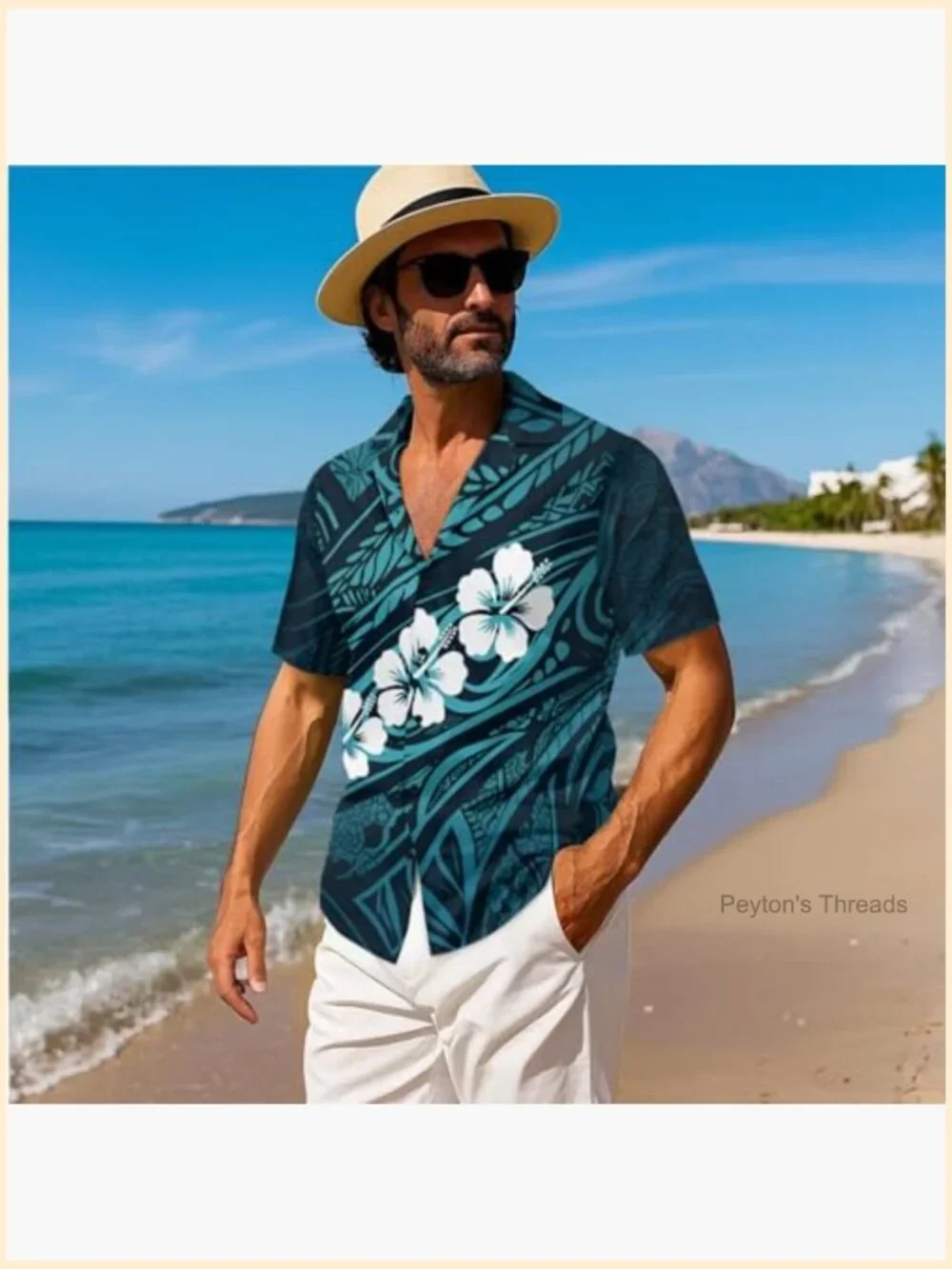 Polynesian Off Shoulder Dress with Skirt Set Couples Matching Shirt